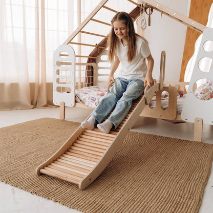 Rolling Slide, Indoor Playground Montessori Baby Gift for Toddler