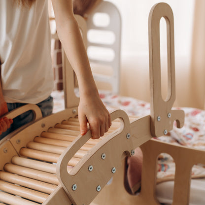 Rolling Slide, Indoor Playground Montessori Baby Gift for Toddler