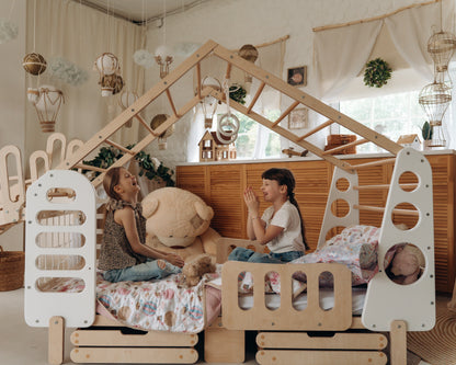 Montessori House Bed “Luna” – Handmade Plywood Frame – TatkoPlay