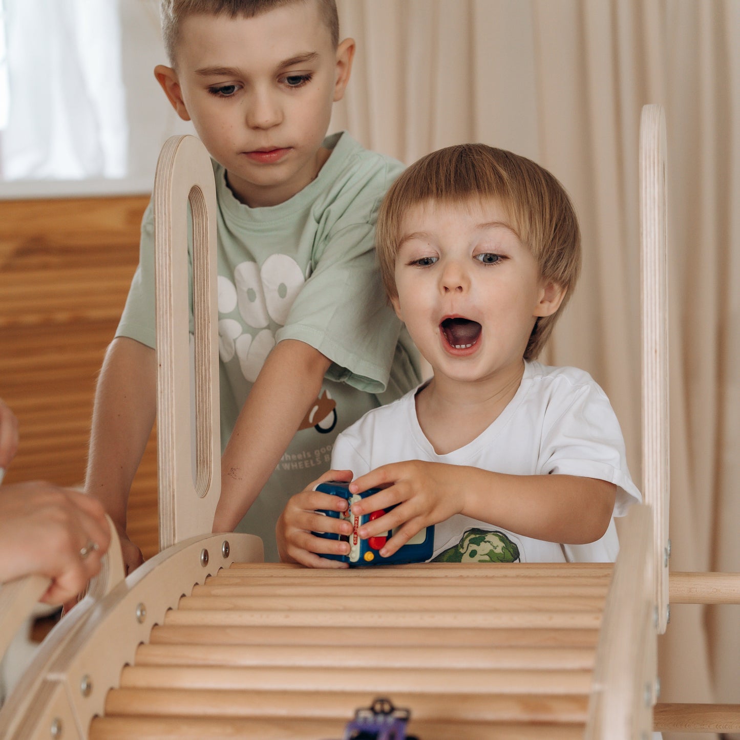 Rolling Slide, Indoor Playground Montessori Baby Gift for Toddler