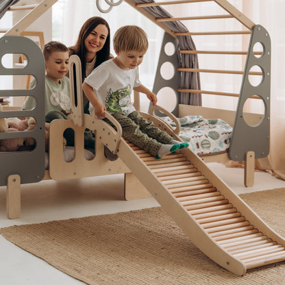 Rolling Slide, Indoor Playground Montessori Baby Gift for Toddler