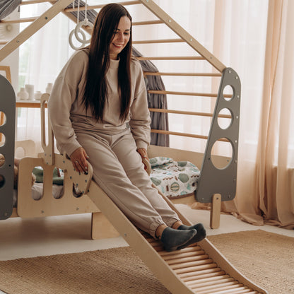 Rolling Slide, Indoor Playground Montessori Baby Gift for Toddler